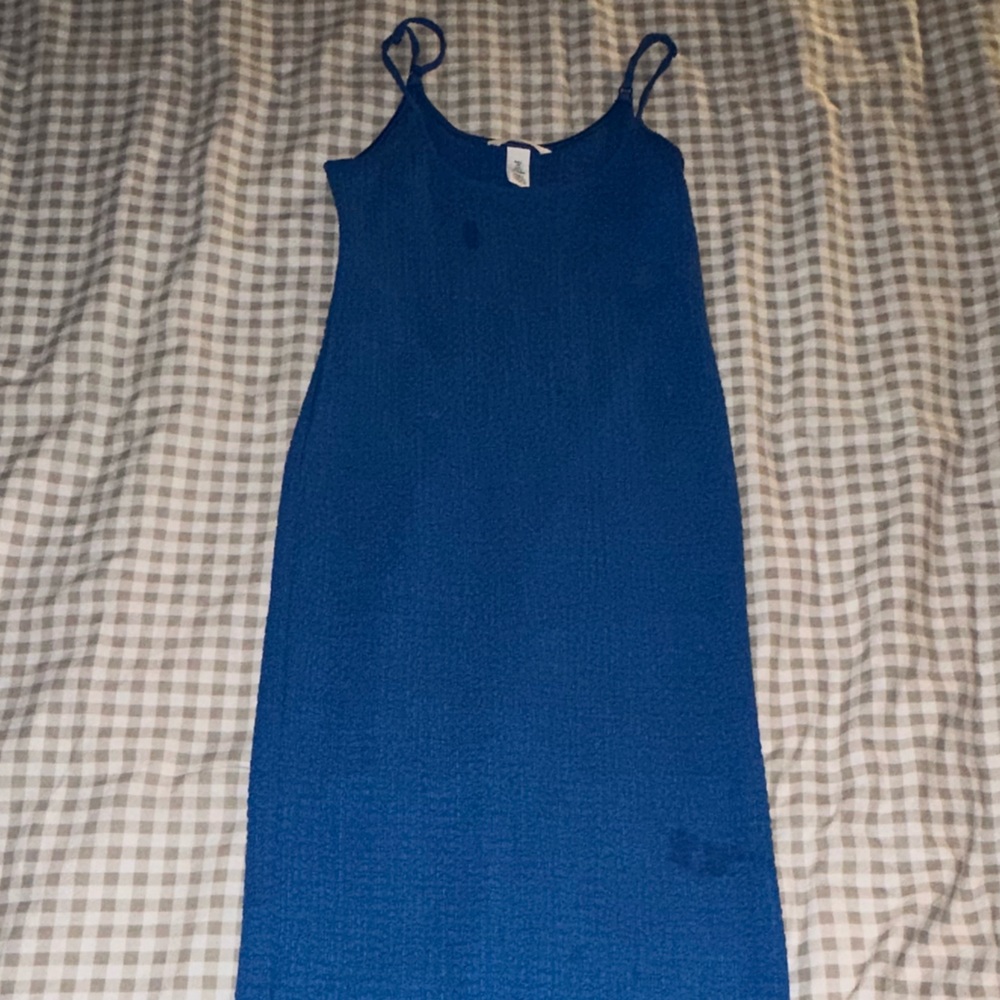 H&M Blue Midi Dress